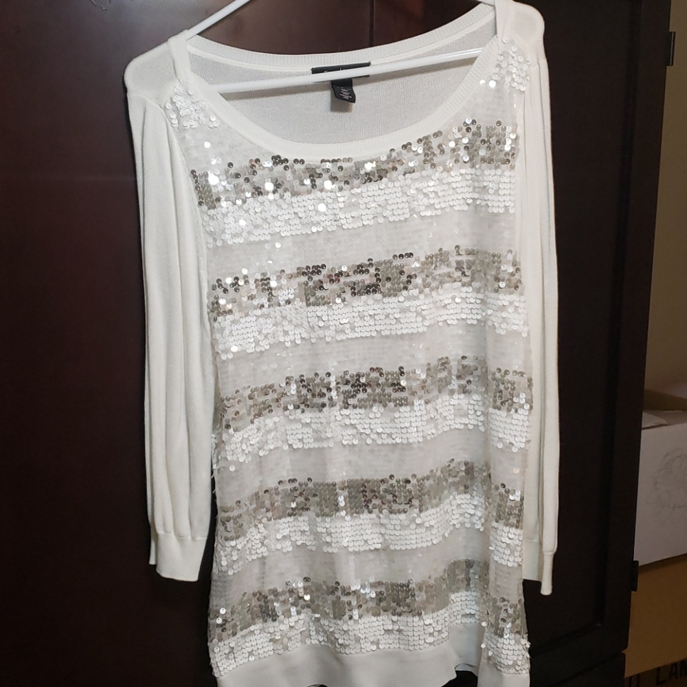 WHBM Sequin Sweater